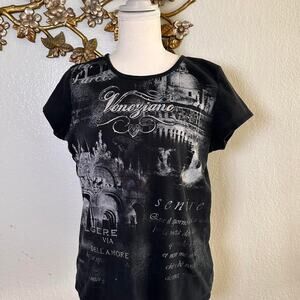 Venice graphic short sleeve top